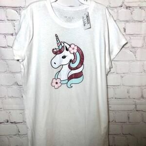 Children’s Place Girl’s White Graphic Tee
